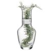 Vaso in cristallo Valenti con applicazione in bolle 17010