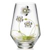 Vaso in cristallo Valenti con fiori 16511