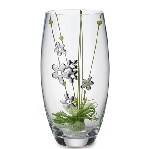 Vaso-in-cristallo-Valenti-con-margherite-16203 Vaso in cristallo Valenti con margherite 16203