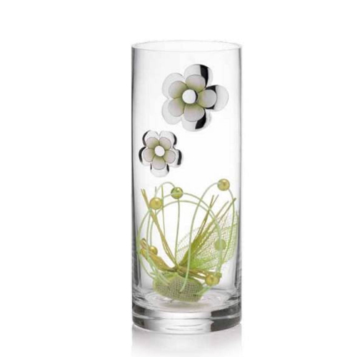 Vaso-in-cristallo-Valenti-con-margherite-16516 Vaso in cristallo Valenti con margherite 16516