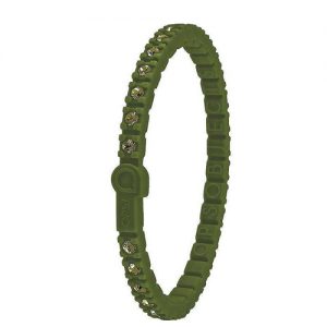 Bracciale tennis donna verde oliva Ops OPSTEW-20