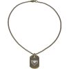 Collana uomo bronzata Guess con piastrina UMN81302