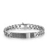 Bracciale uomo Luca Barra con piastrina BA1119