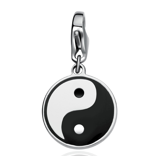 Charm-donna-S'agapo'-linea-HAPPY-Yin-e-Yang-SHA224 Charm donna S'agapo' linea HAPPY Yin e Yang SHA224