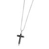 Collana uomo Marlù con croce rosata linea Man Class 4CN1623-N