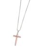 Collana uomo Marlù con croce rosata linea Man Class 4CN1623-R