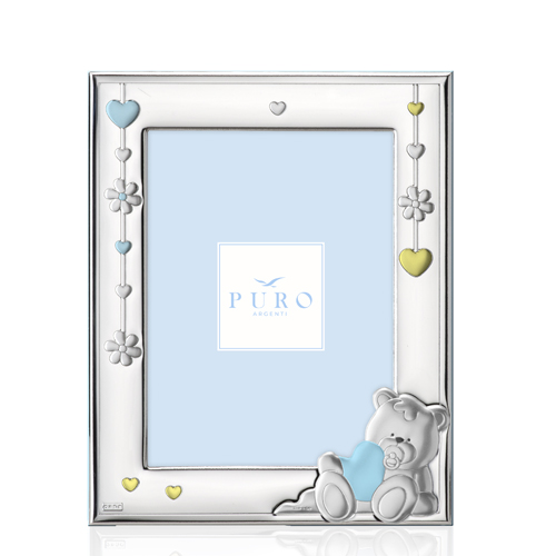 Cornice-bimbo-in-argento-laminato-PURO-13x18-81501-13C Cornice bimbo in argento laminato PURO 13x18 81501-13C