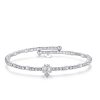 Bracciale a elastico donna Luca Barra con Quadrifoglio BK1863