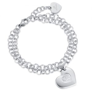 Bracciale donna Luca Barra con Cuore BK1899