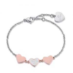 Bracciale donna Luca Barra con Cuori BK1896