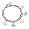 Bracciale donna Luca Barra con Farfalle glitterate BK1887