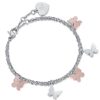Bracciale donna Luca Barra con Farfalle glitterate BK1888