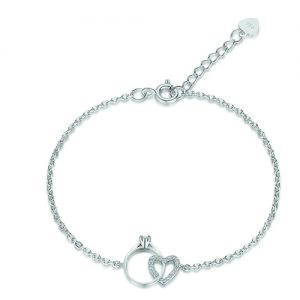 Bracciale donna Melitea Gioielli con Anello e Cuore MB188