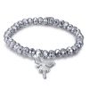 Bracciale elastico donna con cristalli Grigi e Fatina BK1769