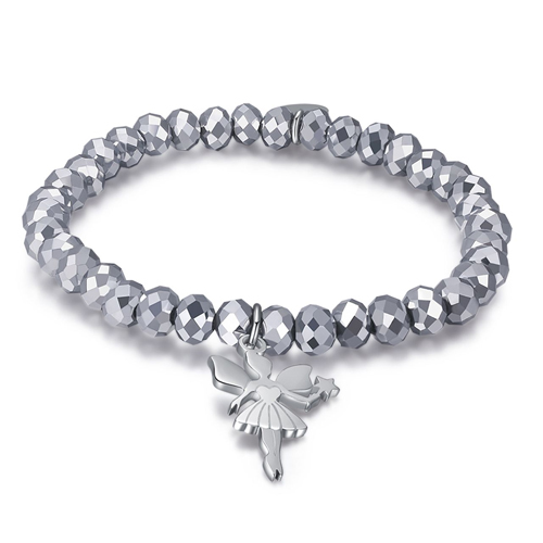 Bracciale-elastico-donna-con-cristalli-Grigi-e-Fatina-BK1769 Bracciale elastico donna con cristalli Grigi e Fatina BK1769