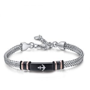 Bracciale uomo Luca Barra con Ancora BA1162