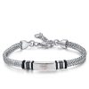 Bracciale uomo Luca Barra con Ancora rosata BA1161