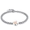 Bracciale uomo Luca Barra con Timone rosato BA1059