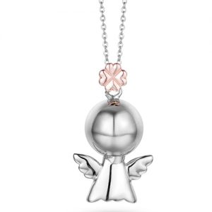 Collana donna Chiama Angeli con angioletto e quadrifoglio CK1221
