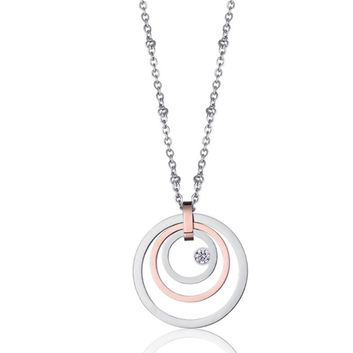 Collana-donna-Luca-Barra-a-Cerchi-CK1428 Collana donna Luca Barra a Cerchi CK1428
