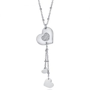 Collana donna Luca Barra con Cuore e pendenti CK1447