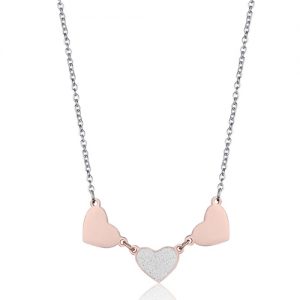 Collana donna Luca Barra con Cuori CK1444