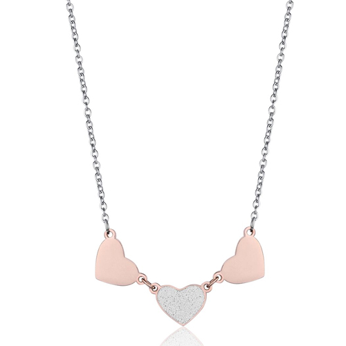 Collana-donna-Luca-Barra-con-Cuori-CK1444 Collana donna Luca Barra con Cuori CK1444