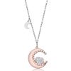 Collana donna Luca Barra con Luna e Cuore CK1452