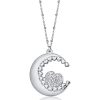 Collana donna Luca Barra con Luna e Cuore CK1453