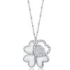 Collana donna Luca Barra con Quadrifoglio e Cuore CK1456