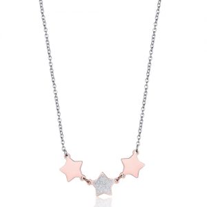Collana donna Luca Barra con Stelle rosate CK1446