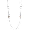 Collana donna Luca Barra con pietre rosa CK1466