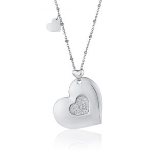 Collana donna lunga Luca Barra con Cuore CK1449