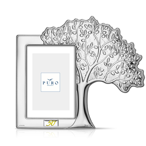 Cornice-in-argento-laminato-Puro-Albero-Della-Vita-Nozze-d'Oro-8157-9 Cornice in argento laminato Puro Albero Della Vita Nozze d’Oro 8157-9