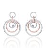 Orecchini donna Luca Barra con Cerchi bicolore OK1050