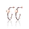 Orecchini donna Luca Barra con Cuori OK1038
