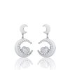 Orecchini donna Luca Barra con Lune e Cuori OK1062