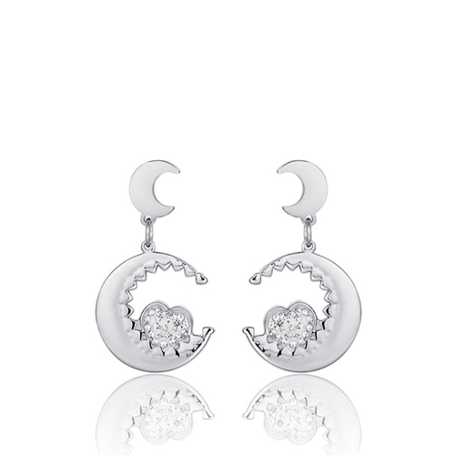 Orecchini-donna-Luca-Barra-con-Lune-e-Cuori-OK1062 Orecchini donna Luca Barra con Lune e Cuori OK1062