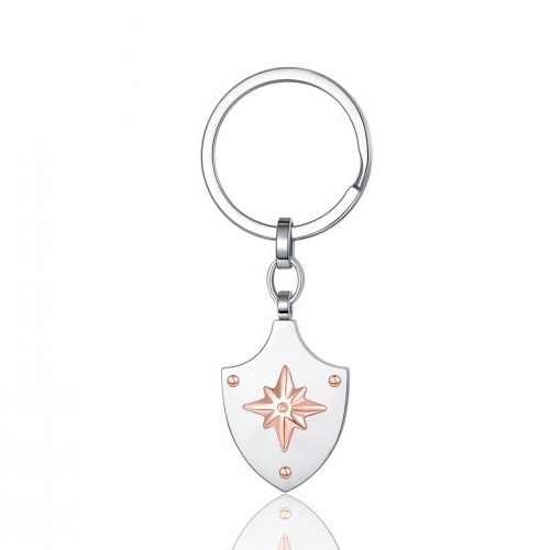 Portachiavi-Luca-Barra-con-Rosa-Dei-Venti-rosata-PK207 Portachiavi Luca Barra con Rosa Dei Venti rosata PK207