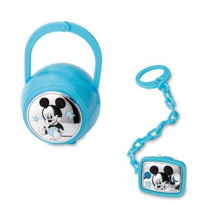 Set pinza e portaciuccio bimbo Valenti linea Disney Topolino D134-C