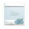 Cornice bimbo in argento laminato Valenti con scarpette 10×15 73201-3XLC