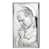 Icona in argento laminato Valenti Papa Wojtyla 81234-4XL