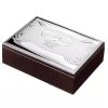 Scatola portagioielli in argento laminato Valenti Nozze d'argento 6135-2