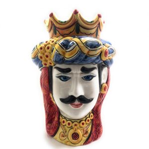 Coppia-di-Teste-di-Moro-in-Ceramica-Siciliana-artigianale-1
