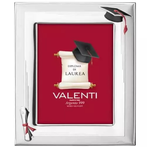 Cornice-Laurea-in-argento-laminato-Valenti-13x18-51049-4L Cornice Laurea in argento laminato Valenti 13x18 51049-4L