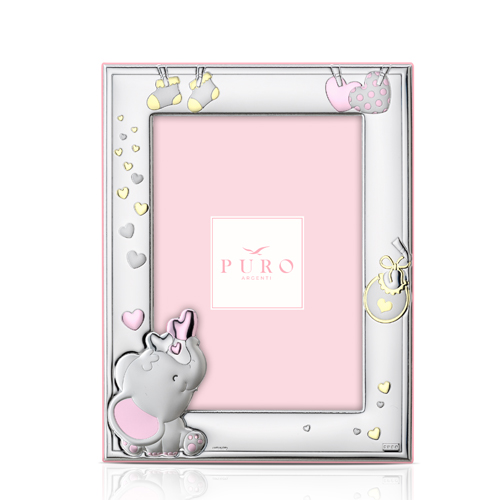 Cornice-bimba-in-argento-laminato-PURO-13ù18-Elefantino-8541-13R Cornice bimba in argento laminato PURO 9×13 Elefantino 8541-9R