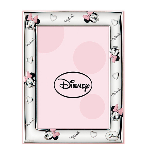 Cornice-bimba-in-argento-laminato-Valenti-linea-Disney-Minnie-9ù13-D120-3LRA Cornice bimba in argento laminato Valenti linea Disney Minnie 9×13 D120-3LRA