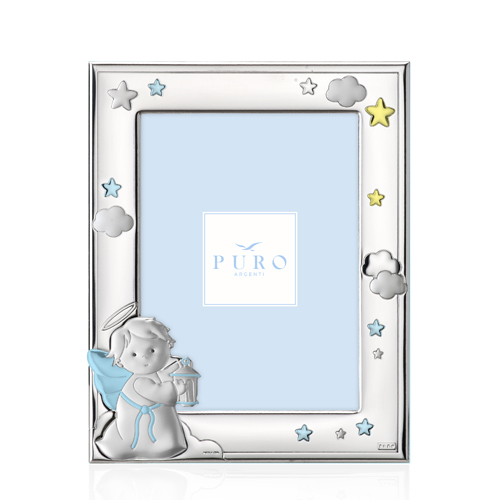 Cornice-bimbo-in-argento-laminato-PURO-13ù18-Angioletto-8521-13C Cornice bimbo in argento laminato PURO 13×18 Angioletto 8521-13C