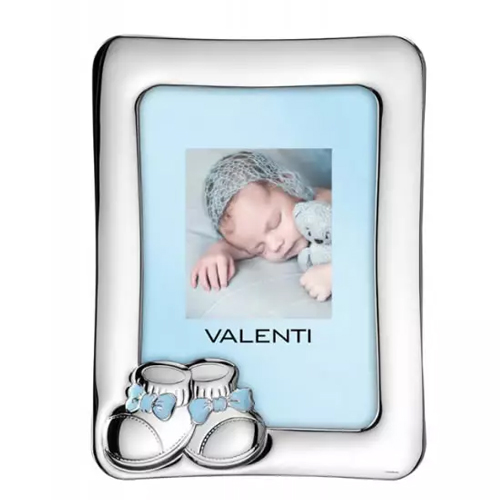 Cornice-bimbo-in-argento-laminato-Valenti-scarpette-13ù18-73104-4LC Cornice bimbo in argento laminato Valenti scarpette 13×18 73104-3LC