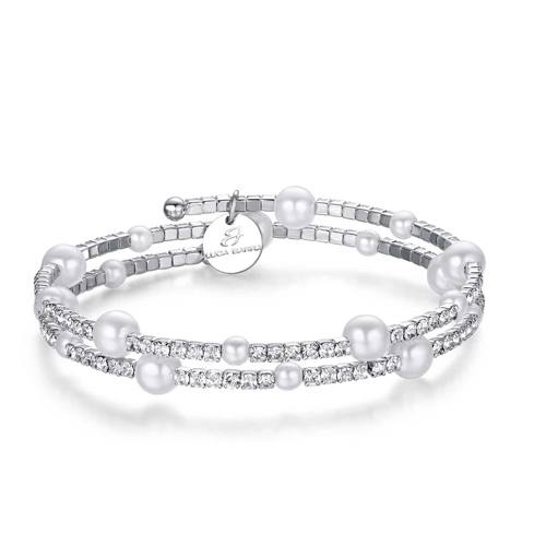 Bracciale-donna-Luca-Barra-con-Perle-BK1397 Bracciale donna Luca Barra con Perle BK1397